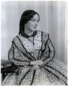 Helen Hayes In 19Th Century Dress Seated