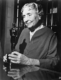 Helen Keller with Academy Award