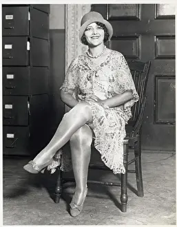 Singer Prints: Helen Morgan, Singer, Seated In Court