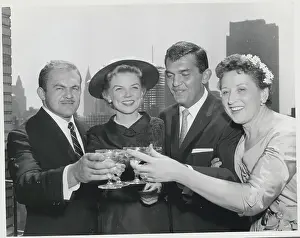 Helen O'Connell Toasting with Husband and Others