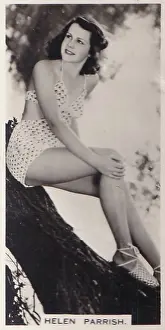 Helen Parrish, Glamour Girls of Stage and Screen series, Carerras collectible tobacco card, 1939