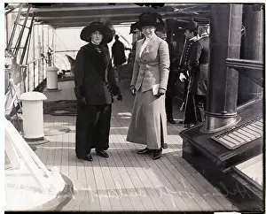 1910s Style Prints: Helen Taft & Mrs. E. Loughlin On Deck