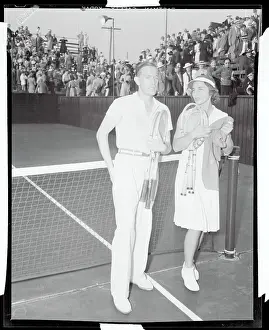 Helen Wills Moody and von Cramm