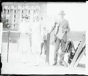 Cannes Prints: Helen Wills and Suzanne Lenglen Before Match