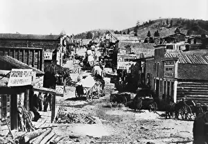 Town Scene Prints: Helena, Montana, in 1865