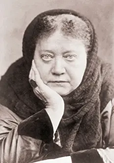 Hand On Chin Prints: Helena Petrovna Blavatsky