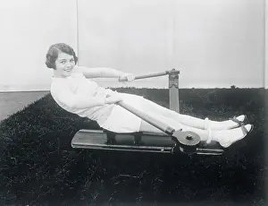 Rowing Prints: Helene Chadwick Exercising
