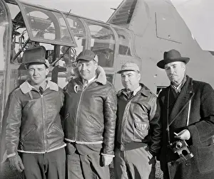Bridgeport Prints: Helicopter Developer Igor Sikorsky with Test Pilots