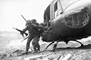 A Shau Valley Prints: Helicopter Drops off Soldiers for Battle at Hamburger Hill