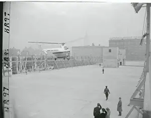 Helicopter Landing on a Pier