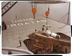 Mobile Prints: Helicopter Loading on Ship