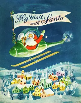 Santa Prints: Helicopter Santa