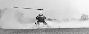 Buffalo Prints: Helicopter Spraying Food Crops