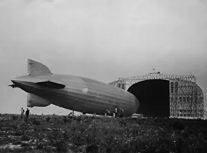 Lakehurst Prints: Helium Aircraft Landed on Field