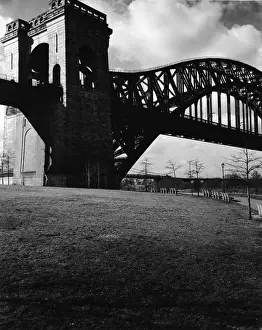 Railroads Prints: Hell Gate Bridge In Queens