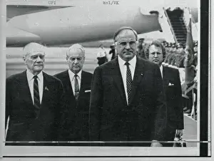 Helmut Kohl and Nikolai Tikhonov