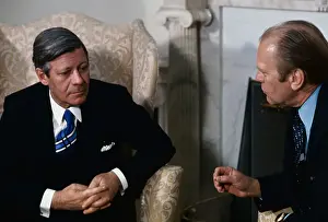 Helmut Schmidt and Gerald Ford