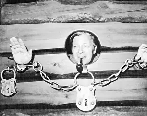 Helmut Schmidt with His Hands Locked