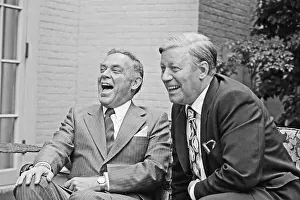 Helmut Schmidt Laughing with Alexander Haig