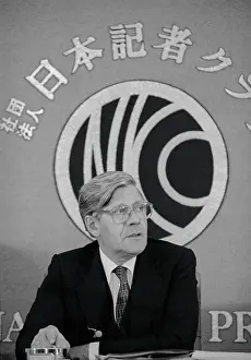 Helmut Schmidt at a Press Conference
