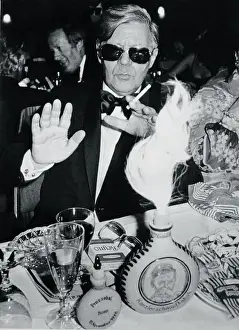 Protection Prints: Helmut Schmidt Raising His Hands to Photographers