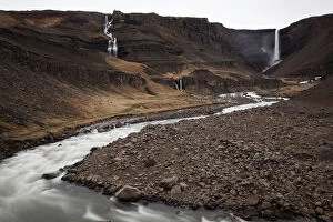 Images Dated 11th May 2011: Hengifoss waterfall, Egilsstadir, Iceland, Europe
