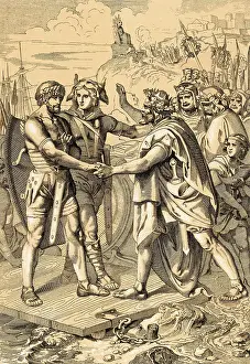 Hengist and Horsa Coming Ashore with Their Warriors