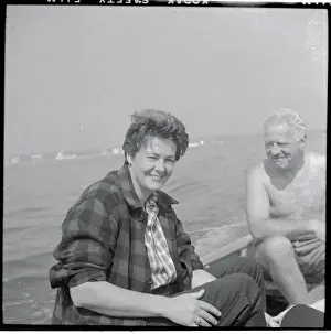 Henriette Rosenberg Sitting in Boat