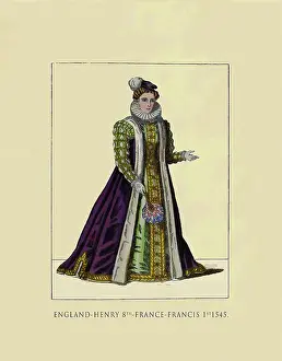 Fashon Prints: Henry 8th Francis 1st 1545