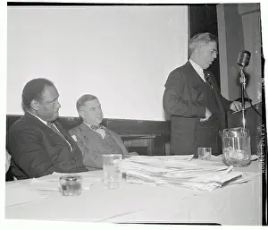 Robert W Prints: Henry A. Wallace Speaking as Third Party Candidate