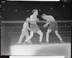 Henry Armstrong Ducking Blow from Lou Ambers