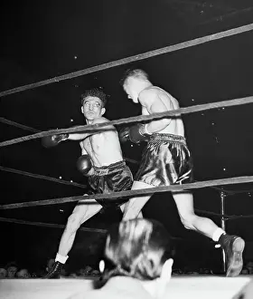 Punching Prints: Henry Armstrong Punching Pedro Montanez