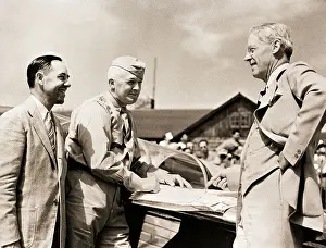 Henry Arnold Standing by Glider