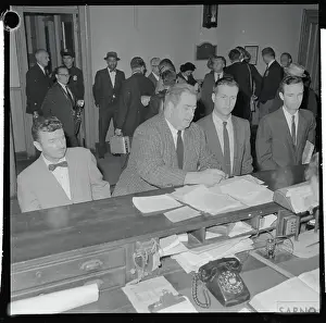 Henry Bloomgarden and Richard Klein at Police Station