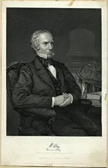 Hands Clasped Prints: Henry Clay Sitting Alone In Chair