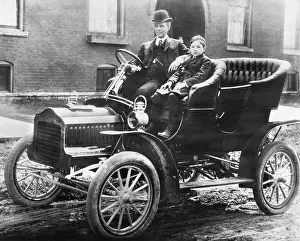 Detroit Prints: Henry And Edsel Ford In Model F