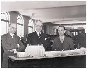1933 Worlds Fair Prints: Henry Ford with Colleagues