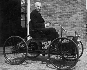 Dearborn Prints: Henry Ford in His First Car