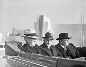Mayor Prints: Henry Ford with Governor and Mayor of New York