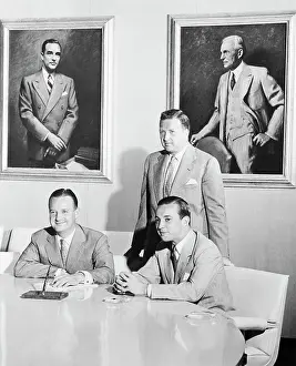 Dearborn Prints: Henry Ford II with Brothers Benson and William