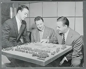 Dearborn Prints: Henry Ford II and His Brothers Examining a Model