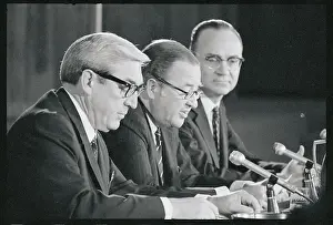 Henry Ford II and Colleagues at a News Conference