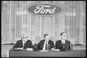 Henry Ford II and Colleagues at a News Conference