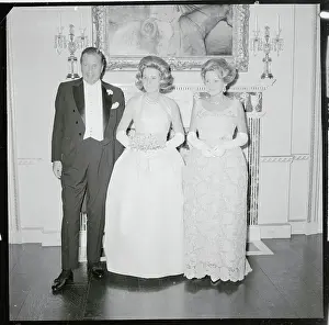 Henry Ford II Posing with Wife and Daughter