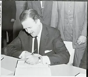 Dearborn Prints: Henry Ford II Signing an Agreement