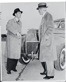 Henry Ford Speaking With Edsel Ford