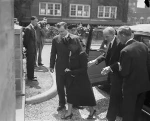Michigan Prints: Henry Ford and His Wife Arriving at a Funeral