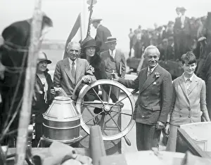 Henry Ford with Wife and Associates at on Ship Deck