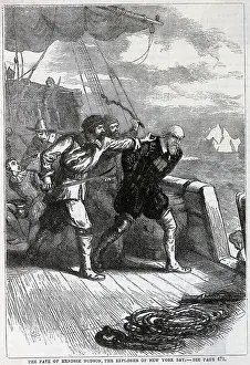 Crew Prints: Henry Hudson Being Sent Off Of Ship