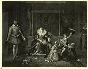 Henry Iv Prints: Henry IV Of France Playing With Children